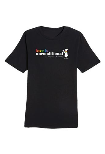 T-shirt: Love is Unconditional (Unisex, Black)
