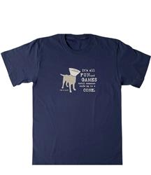 T-shirt: It's All Fun and Games Until Someone Ends Up in a Cone® (Navy)