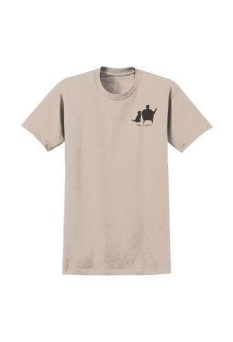 T-shirt: Conversation Not Required, Whiskey (Tan)