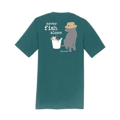 T-shirt: Never Fish Alone