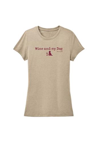 T-shirt: Wine & My Dog