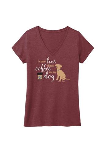 T-shirt:  I Cannot Live Without Coffee and My Dog
