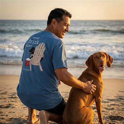 T-shirt: Never Drink Alone