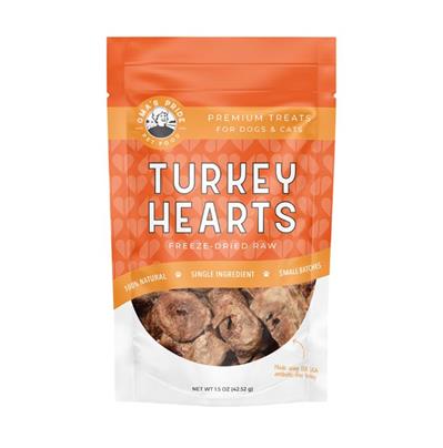 Oma'S Pride Dog Freeze-Dried Turkey Hearts Sliced 1.5Oz