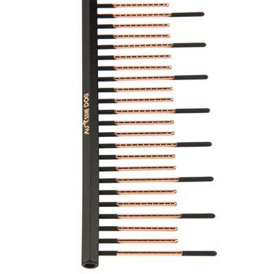 7.5" Hex Spine Deshed Ionic Tip Comb by Aussie Dog