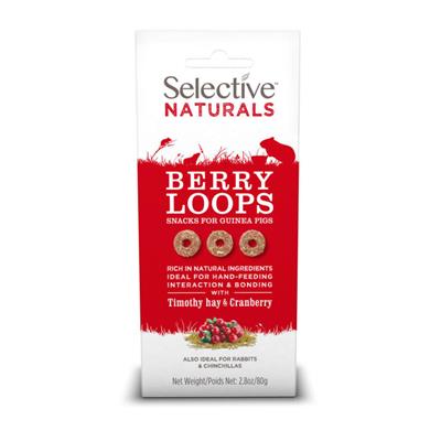 Science Selective Berry Loops Snacks for Guinea Pigs 4ea/2.8 oz.