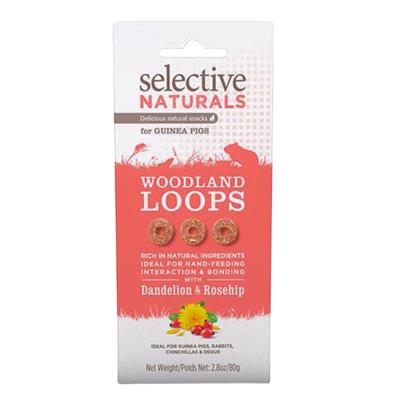 Science Selective Woodland Loops w/ Dandelion & Rosehip for Guinea Pigs 4ea/2.8 oz.