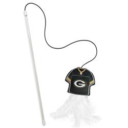 GREEN BAY PACKERS TEAM JERSEY WAND WITH CAT NIP