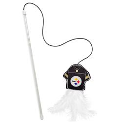 PITTSBURGH STEELERS TEAM JERSEY WAND WITH CAT NIP