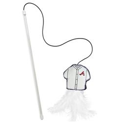 ATLANTA BRAVES TEAM JERSEY WAND WITH CAT NIP