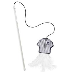 NEW YORK YANKEES TEAM JERSEY WAND WITH CAT NIP