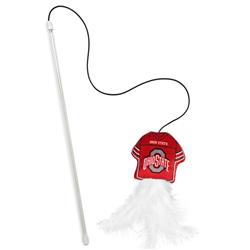 OHIO STATE BUCKEYES TEAM JERSEY WAND WITH CAT NIP