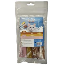 Cat by Scoochie Assorted Lick Treats- Chicken, Salmon, and Beef .5oz-12 Pack
