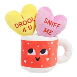 BARK Mugs n' Kisses Plush Dog Toy