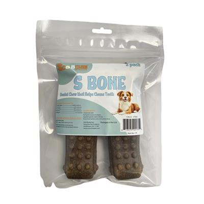 7 Inch Dental "S" Bone - Beef Flavor 2 Pack