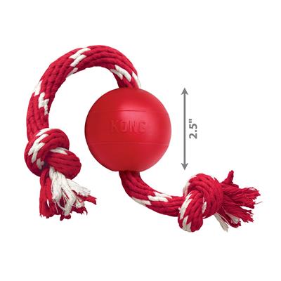KONG® Ball w/Hole Dog Fetch Toy Small