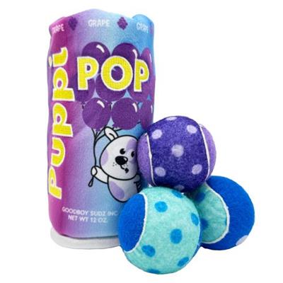 Squeak 'n Peek Puppi Pop Grape Dog Toy