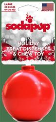 Christmas Ornament Rubber Dog Chew Toy for Heavy Chewers | Treat Dispenser | USA Made