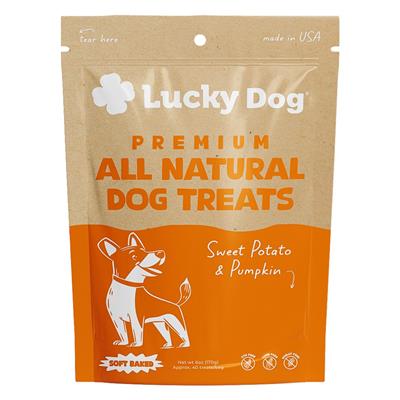 Lucky Dog Soft Baked Premium Dog Treats 6oz - Sweet Potato & Pumpkin