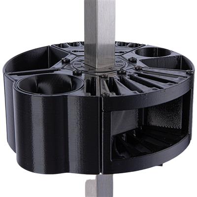 Houndabout Round Tool Caddy Black by Vanity Fur