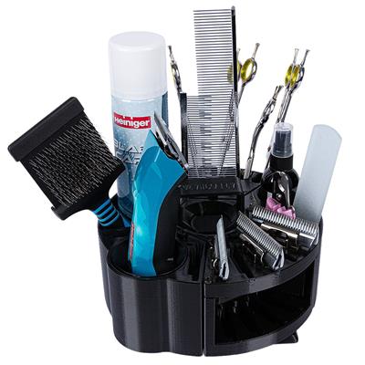 Houndabout Round Tool Caddy Black by Vanity Fur