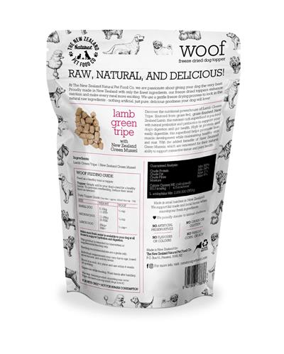 Woof Lamb Green Tripe Topper 6.3oz