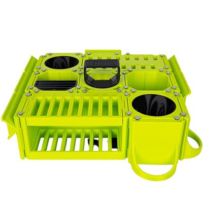 Custom Cube Tool Caddy Lime Green by Vanity Fur