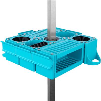 Custom Cube Tool Caddy Cyan by Vanity Fur