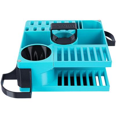 Mini Cube Tool Caddy Cyan by Vanity Fur