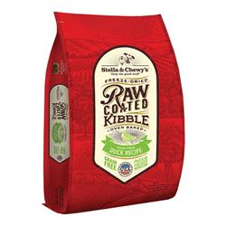 Stella & Chewys Dog Kibble - Raw Coated Cage -Free Duck Recipe 22Lbs