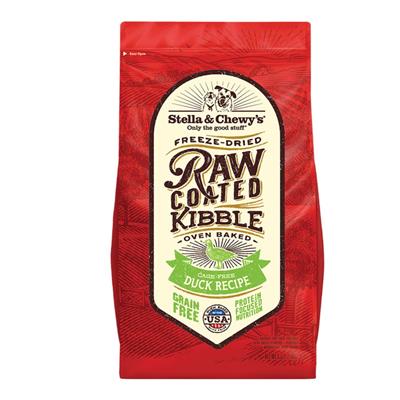 Stella & Chewys Dog Kibble - Raw Coated Cage -Free Duck Recipe 3.5Lbs