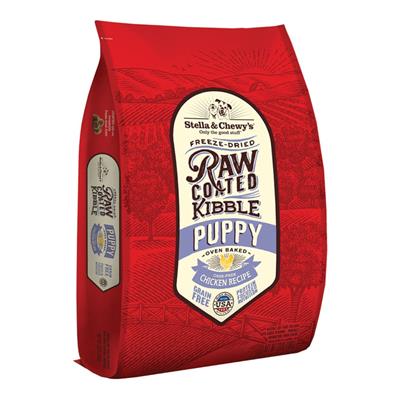 Stella & Chewys Dog Kibble - Raw Coated Chicken Puppy 22Lbs