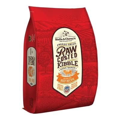 Stella & Chewys Dog Kibble - Raw Coated Beef 22Lbs