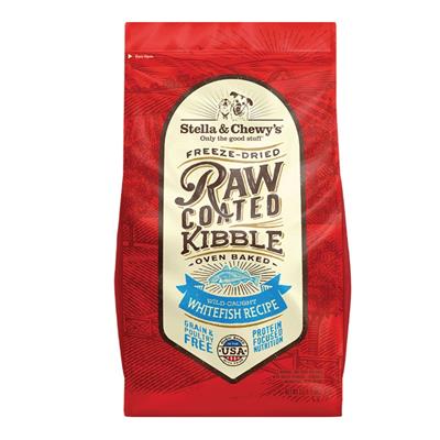 Stella & Chewys Dog Kibble - Raw Coated Whitefish 3.5Lbs