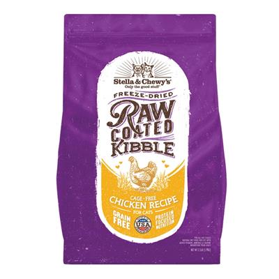 Stella & Chewys Cat Kibble - Raw Coated Cage -Free Chicken Recipe 2.5Lbs