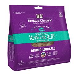 Stella & Chewys Cat Freeze-Dried Sea -Licious Salmon & Cod 18oz.