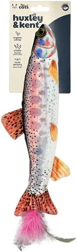 H&K C Kicker Rainbow Trout Organic Catnip Plush Crinkle