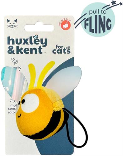 H&K C Flinger Bumble Bee Organic Catnip Plush Crinkle