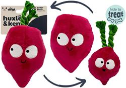 H&K Pop 'N Fetch D Beet Small Plush Squeak Crinkle