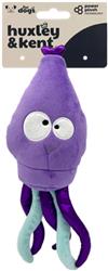 H&K Slappies D Squiggly Squid Small Plush Squeak Crinkle