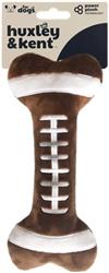 H&K Power Plush Dog Football Bone Small Squeak Crinkle