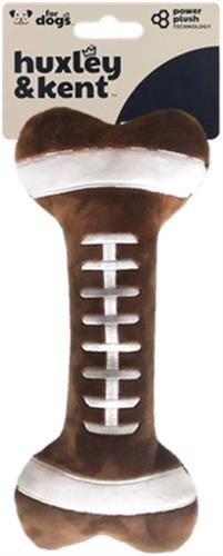 H&K Power Plush Dog Football Bone Small Squeak Crinkle