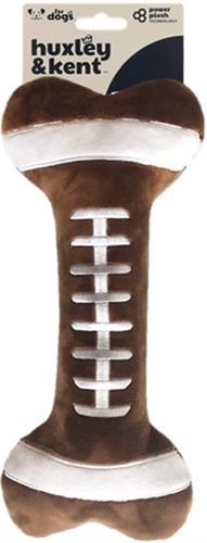 H&K Power Plush Dog Football Bone Large Squeak Crinkle