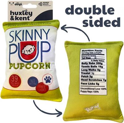 H&K Power Plush Dog Skinny Pup Small Squeak Crinkle