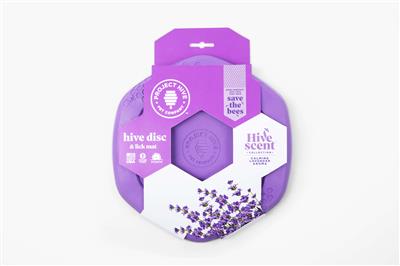 Project Hive Calming Lavender Scent Hive Disc & Lick Mat Purple