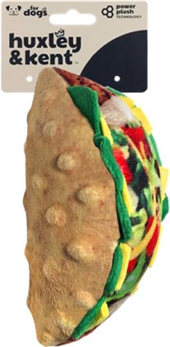 H&K Power Plush Dog Taco Tuesday Large Squeak Crinkle
