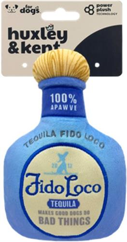 H&K Power Plush Dog Fido Loco Tequila Small Squeak Crinkle
