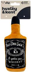 H&K Power Plush Dog Bad Dog Jack's Whisky Small Squeak Crinkle