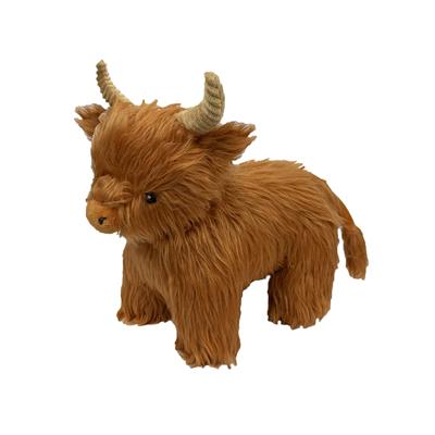 12" Golden Highland Cow