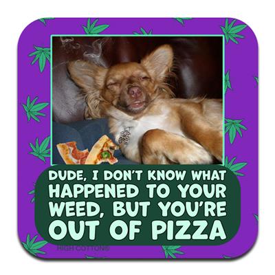 Dude out of pizza - Coaster